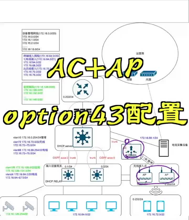 AC+AP-option43配置#AC+AP #网络工程师#硬声创作季 