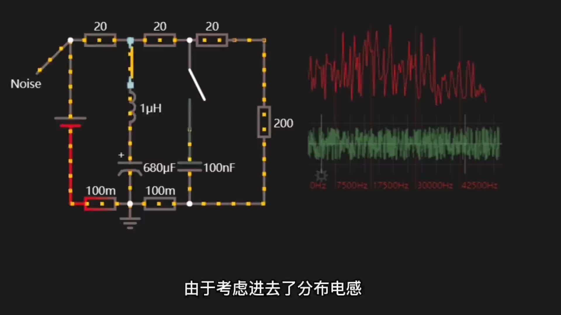 小电容能滤高频，为啥大电容就不行呢？动画演示，为啥常成对出现#电路原理 