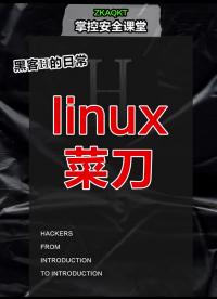 linux菜刀 #黑客  #网络安全  #程序员 #硬声创作季 
