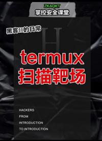 termux靶场扫描 #黑客  #网络安全  #程序员 #硬声创作季 