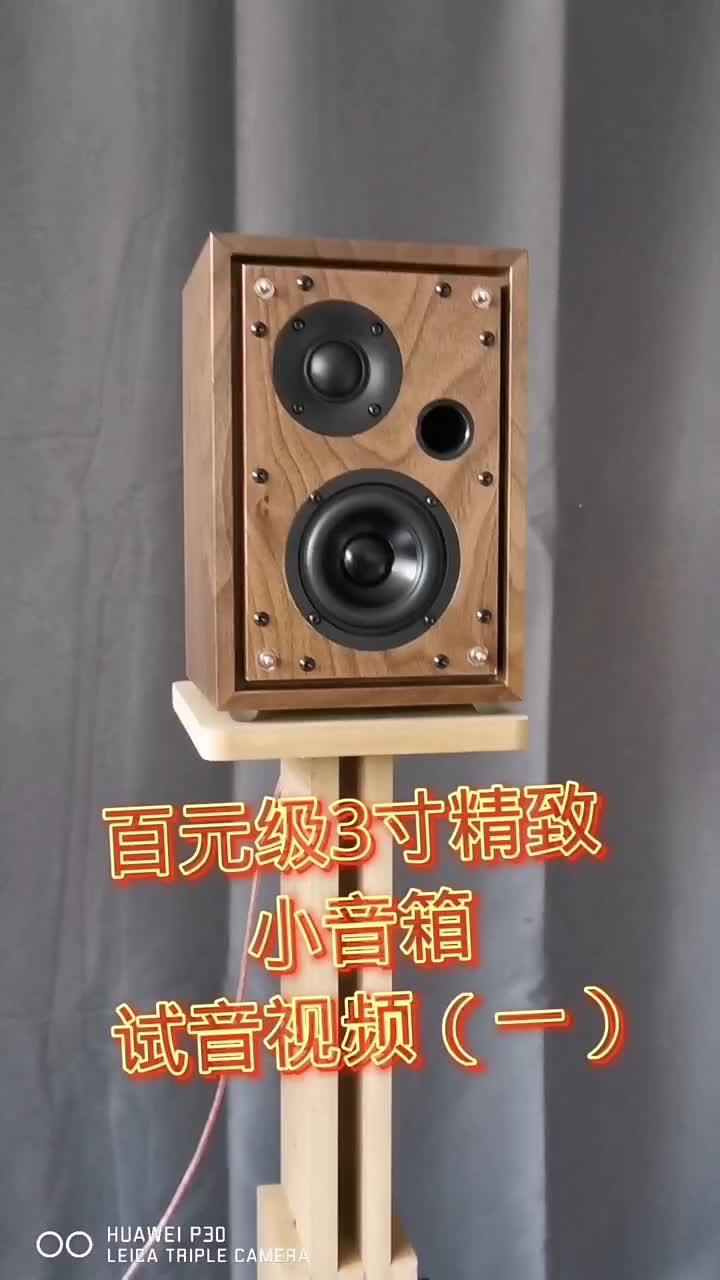 百元級3寸二分頻桌面hifi音箱試音視頻（一） #發(fā)燒音響? #桌面音箱 #書(shū)架箱#硬聲創(chuàng  )作季 