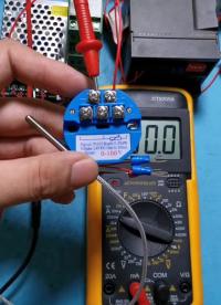 把溫度信號轉換成標準4到20mA電流信號，再將電流信號接到儀表或PLC#電工 #電工接線 #零#硬聲創作季 