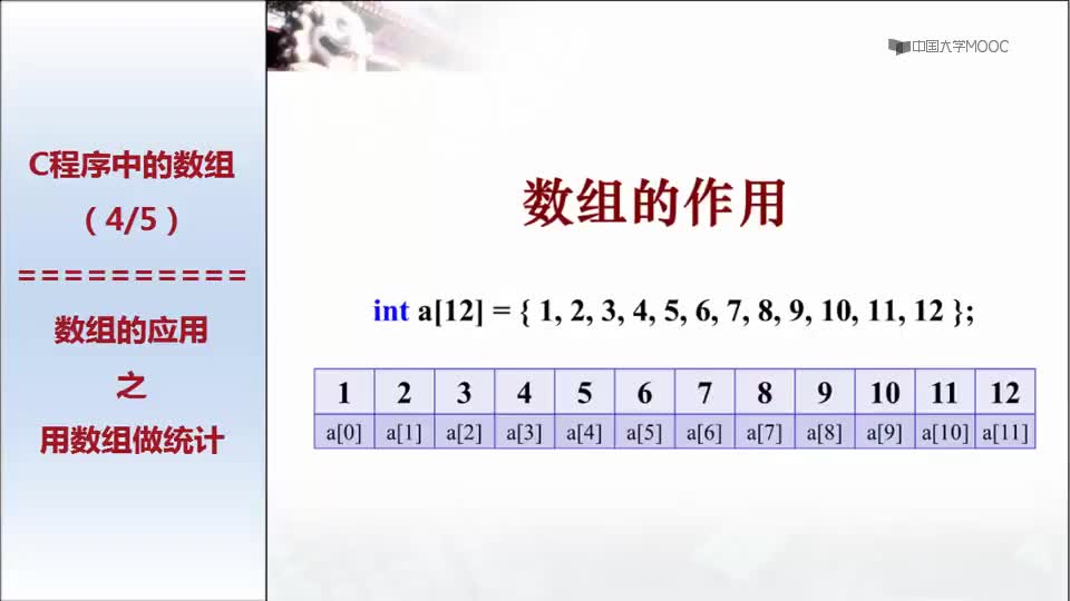 #硬聲創(chuàng)作季  計算概論與程序設計基礎：數(shù)組的作用之一