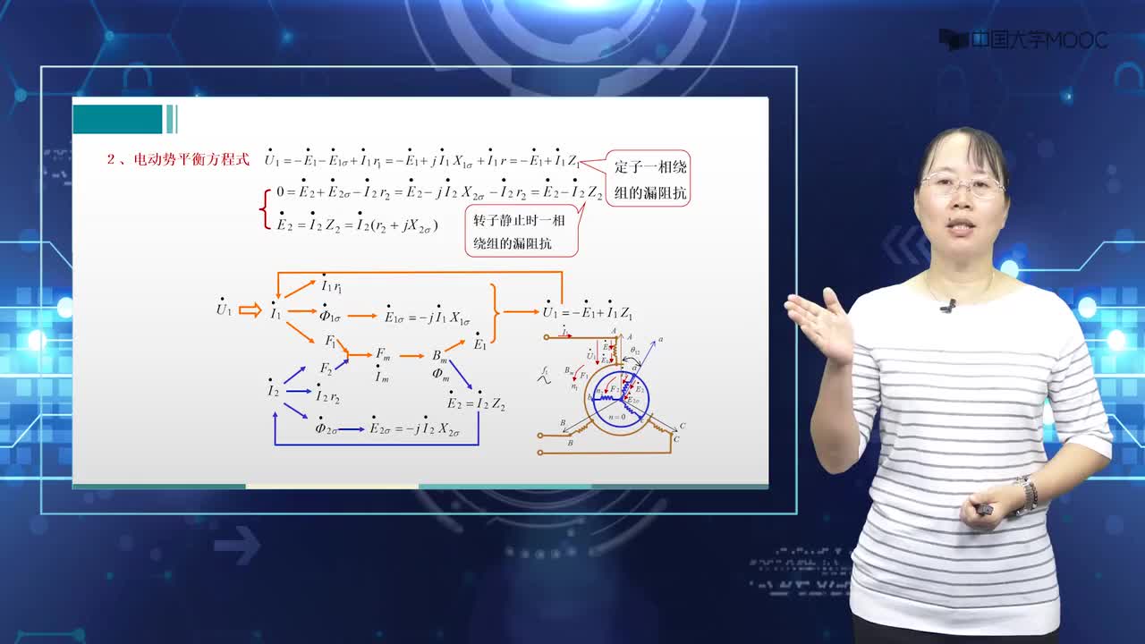 #硬声创作季 #电机与拖动 电机与拖动-5.5.1 三相感应电动机转子静止时的运行分析-2