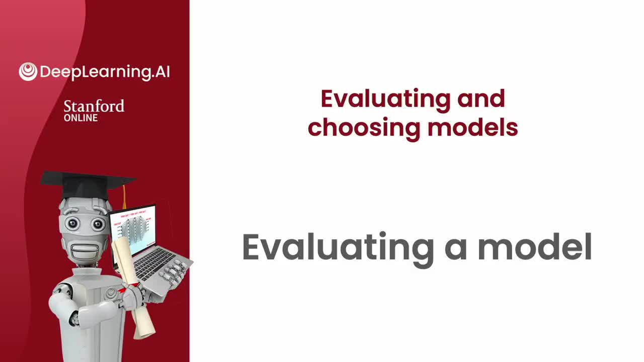#硬声创作季 机器学习_72.11.2 评估一个模型Evaluating a model