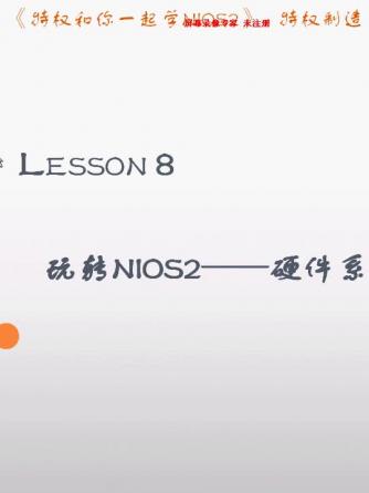 NIOS2,系统架构,硬件系统