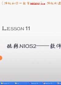 #硬聲創(chuàng)作季 #NIOS2 一起學NIOS2-11 玩轉NIOS2-軟件實例3-1