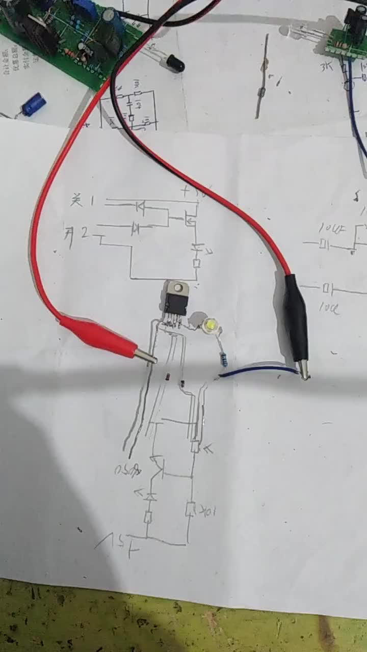 一个场管，两个1N4148 一个LED+限流电阻 #硬声创作季 