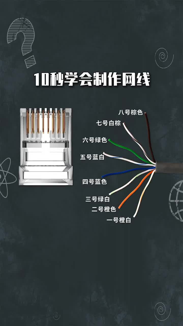 10秒学会制作网线 #硬声创作季 