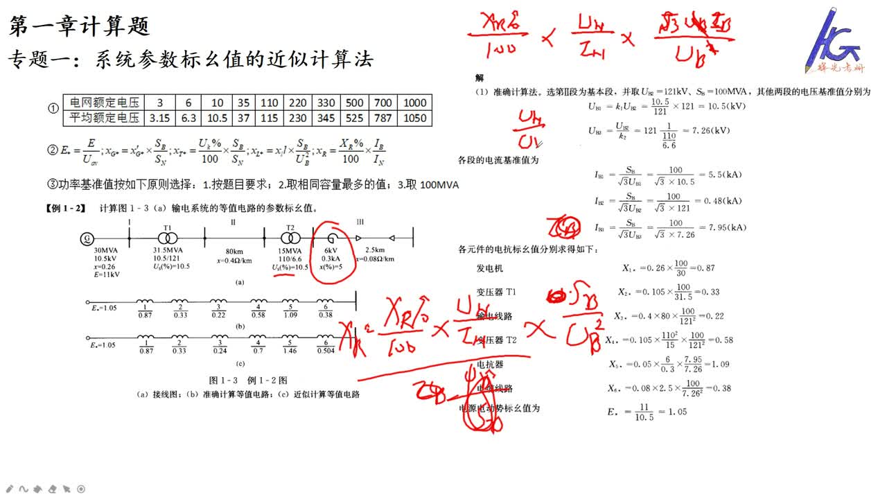 #硬声创作季 #电力 电力系统分析-33 暂态第一章计算题精讲-2