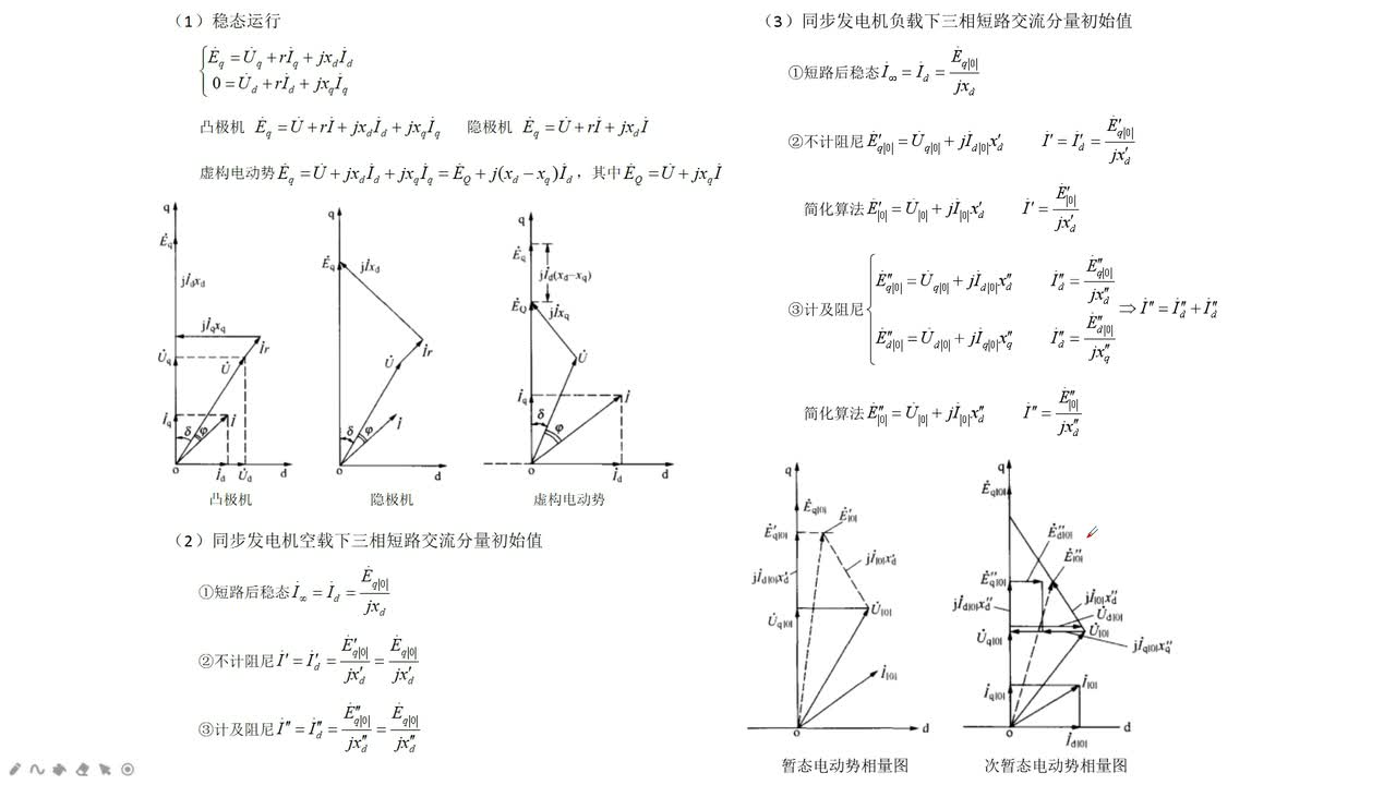 #硬声创作季 #电力 电力系统分析-36 暂态第二章计算题精讲-3