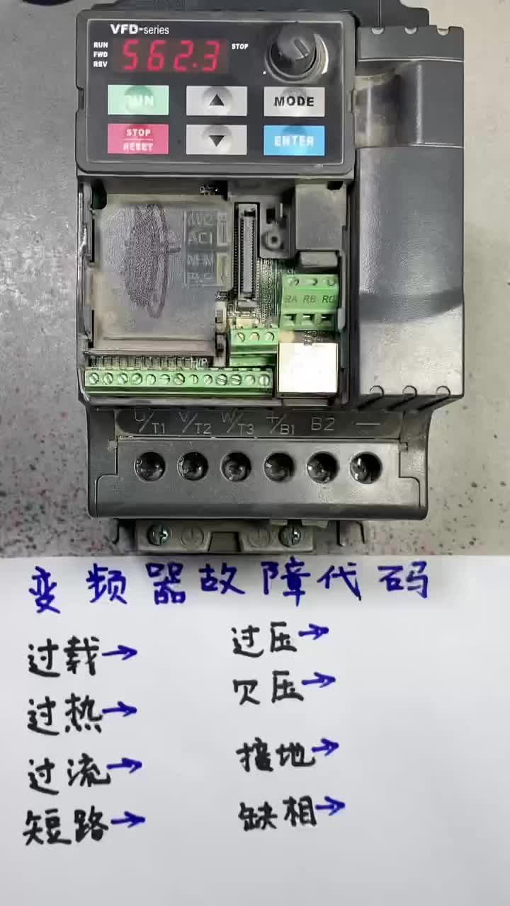 變頻器常見故障代碼 #硬聲創作季 