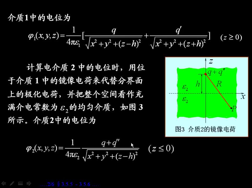 #硬声创作季 #电磁学 电磁场与电磁波-3.5.5 点电荷与无限大电解质平面的镜像-2