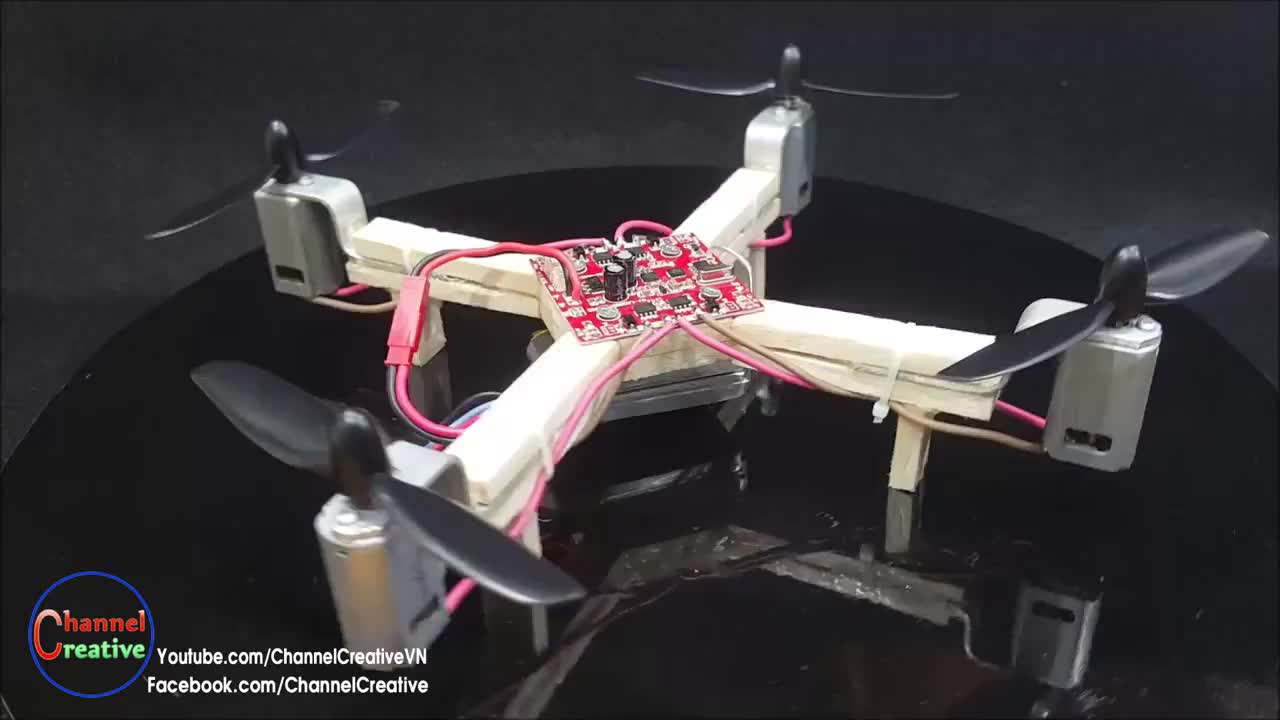 #硬聲創作季  【DIY】制作一個四軸飛行器用180電機