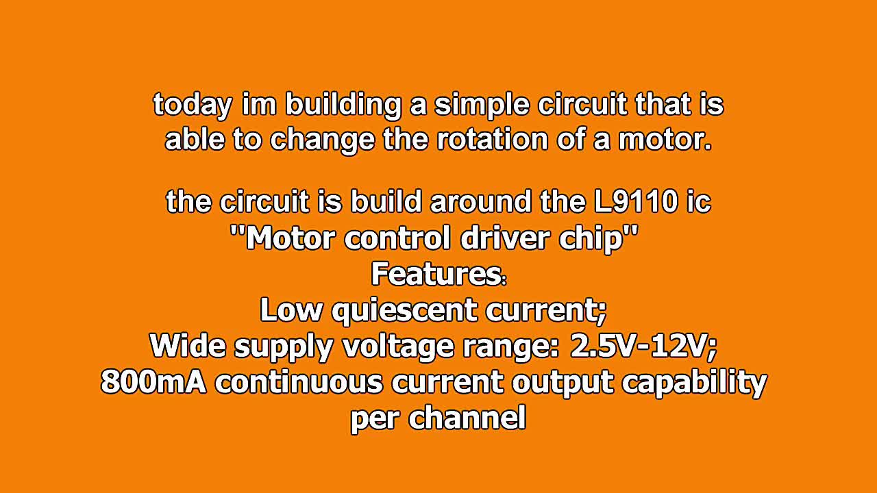 #硬声创作季  采用l9110集成电路马达的直流马达驱动直流电机流电机驱动电路驱动dc马马达