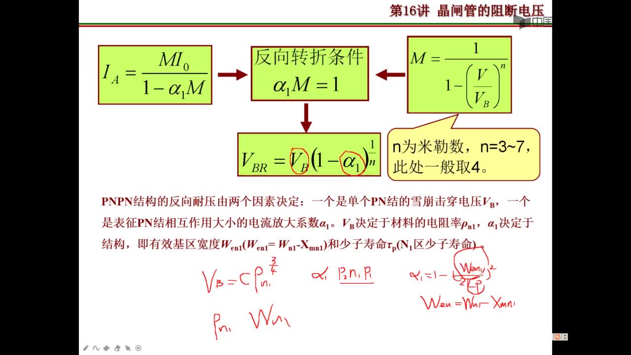 [3.2.1]--第16讲-晶闸管阻断电压#硬声创作季 #半导体 #二极管 