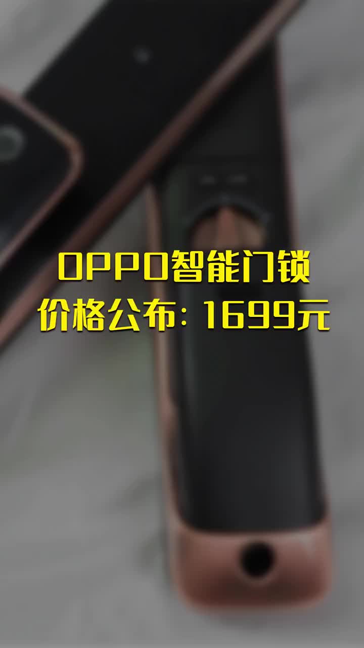 OPPO智能门锁价格公布：1699元 #硬声创作季 