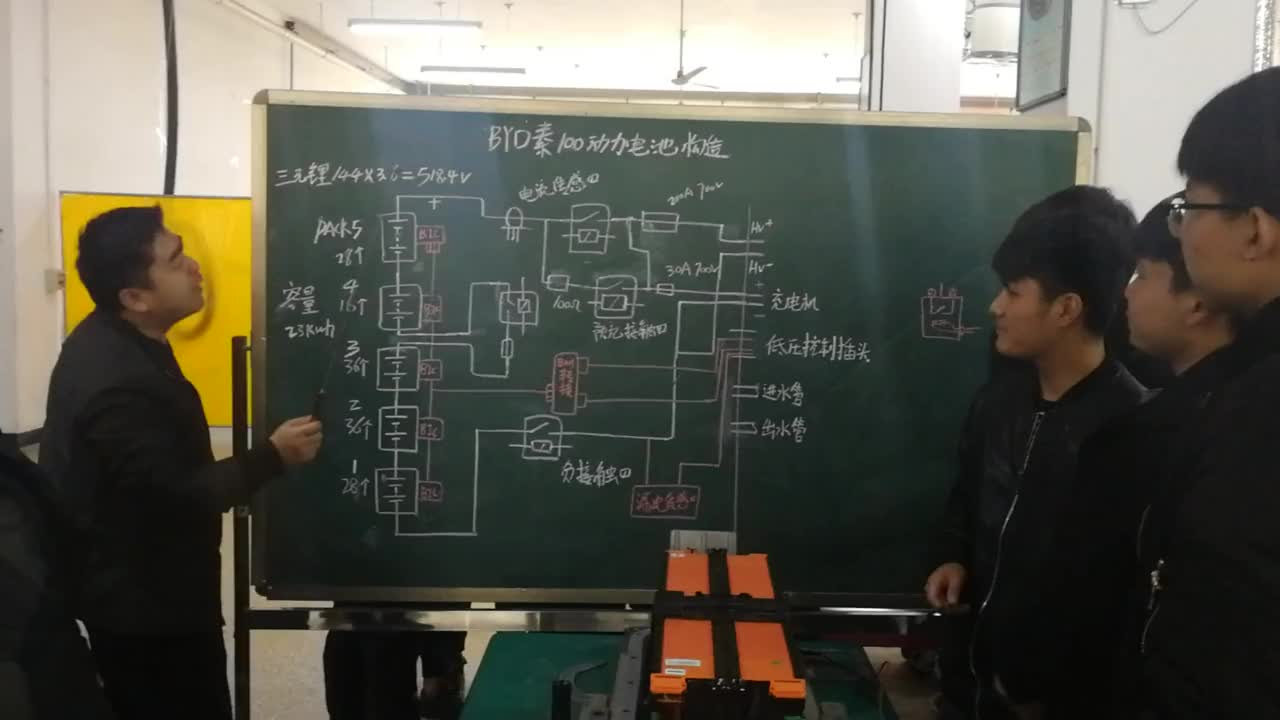 #硬声创作季 17款比亚迪秦100动力电池内部构造讲解。