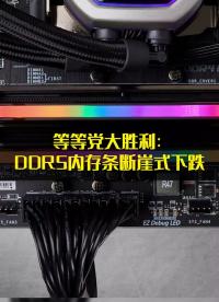 等等黨大勝利：DDR5內存條斷崖式下跌 #硬聲創作季 