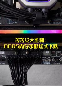 等等黨大勝利：DDR5內(nèi)存條斷崖式下跌 #硬聲創(chuàng)作季 