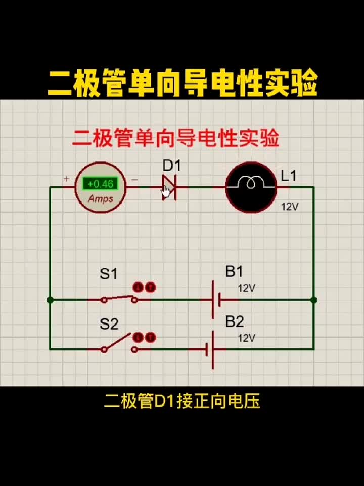 #硬聲創作季 二極管單向導電性實驗 #新能源電動汽車 