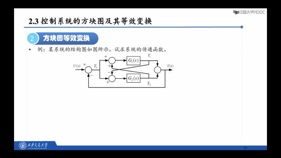 #硬声创作季  自动控制原理：2.3控制系统的方块图及其等效变换(2)