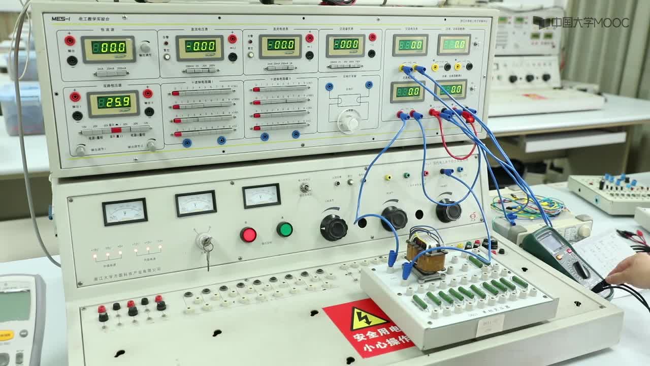 #硬声创作季 #电学 电网络分析-06.02.5 单相变压器等效电路测量操作演示-2