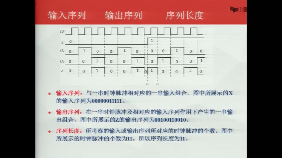 #硬聲創(chuàng)作季  數(shù)字電子技術(shù)基礎(chǔ)：時(shí)序邏輯電路的分析--例題1--（10）--輸入序列輸出序列序列長(zhǎng)度