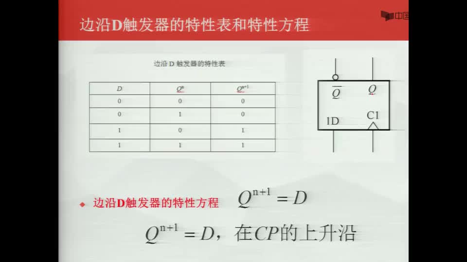 #硬声创作季  数字电子技术基础：边沿D触发器的特性表-特性方程-状态图-驱动表