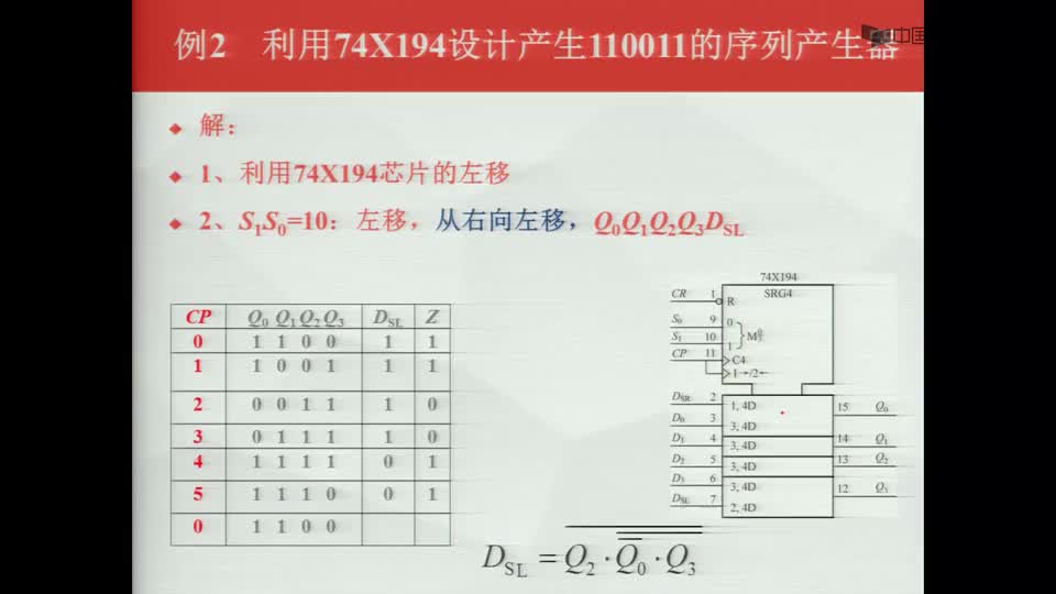 #硬声创作季  数字电子技术基础：移位寄存器芯片74X194的应用--例题4