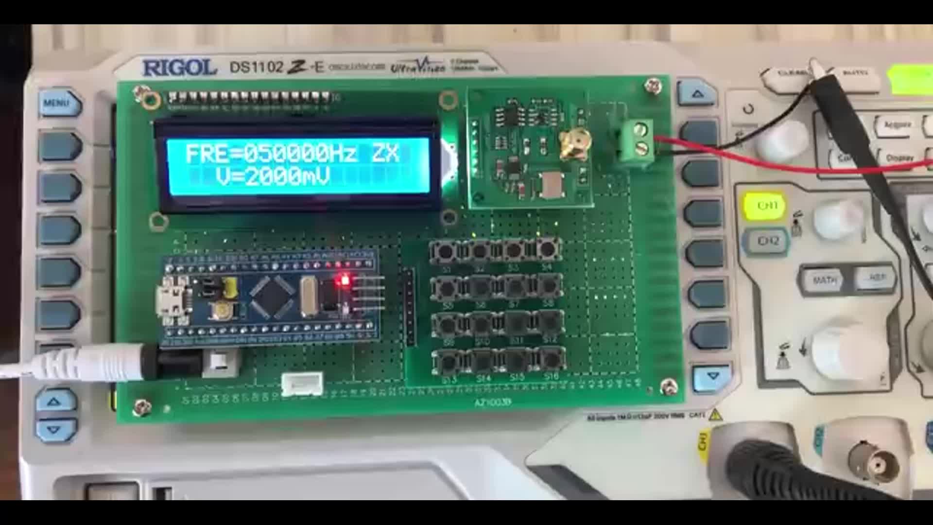 STM32單片機可變頻率幅度DDS信號發(fā)生器正弦波三角波#硬聲創(chuàng)作季 #stm32單片機 