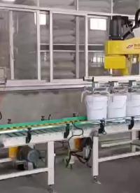 山東騰陽小桶立柱碼垛機，碼垛機械手