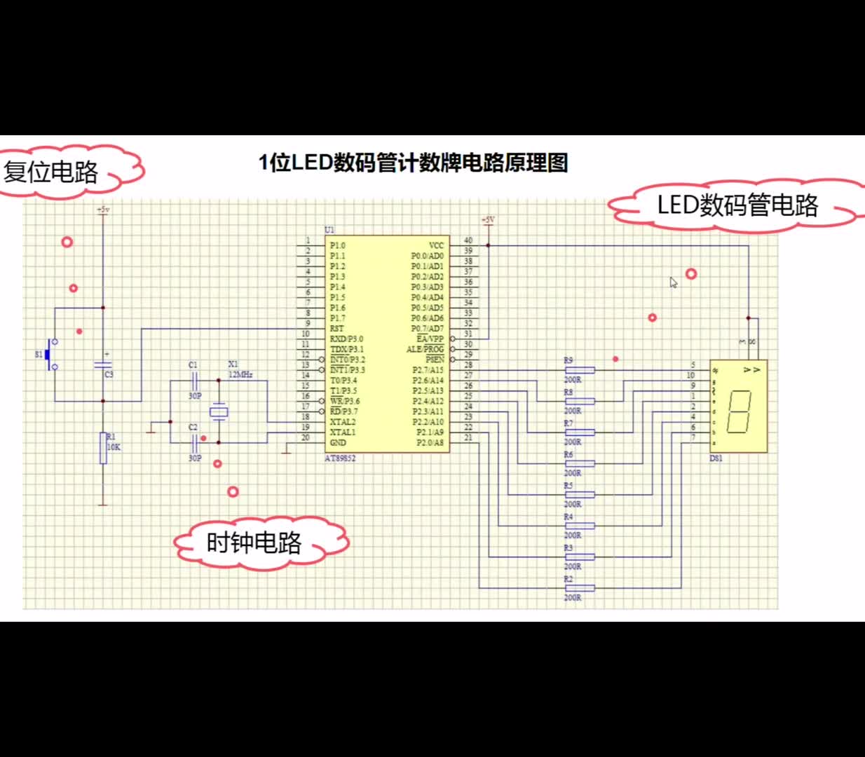 單片機應用技術：技能點微課位計數器焊接制作#單片機 