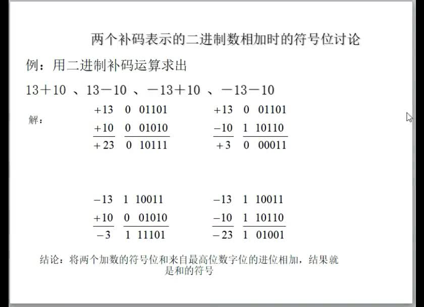 数字电路（3）带符号二进制数的补码运算#硬声创作季 