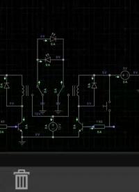 #硬聲創作季  #模擬電路  利用手機電路模擬器設計的直流電機正反轉電路