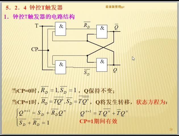 #硬声创作季  数字电路（40）钟控T触发器