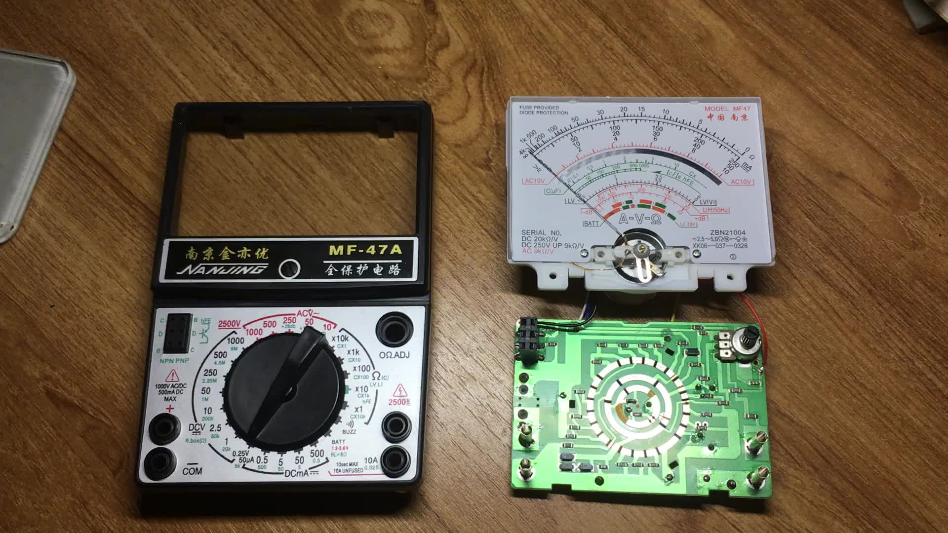 拆开指针万用表分析电压表电路走向工作原理，实物讲解直观易懂#硬声创作季 