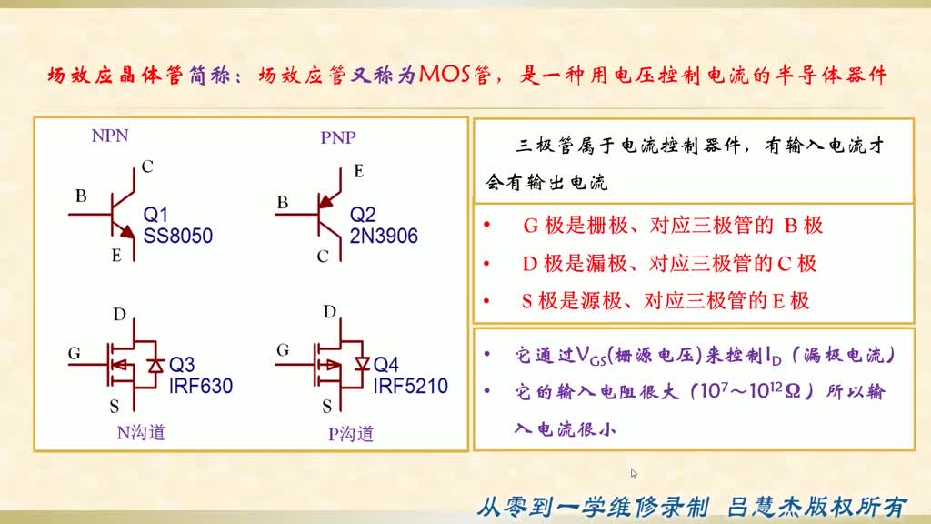 #硬聲創(chuàng)作季  #跟我學(xué)維修 場(chǎng)效應(yīng)管認(rèn)識(shí)學(xué)習(xí)