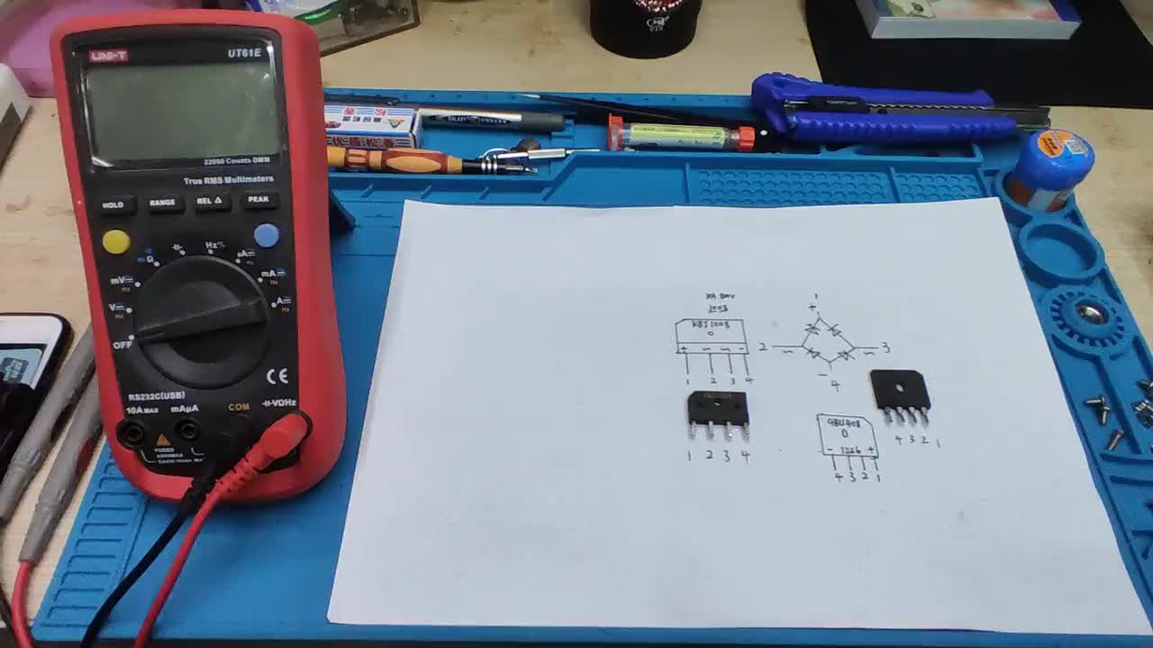 #硬声创作季  #维修 (转）数字万用表测量整流桥堆好坏，跟着原理图测量，的确很容易懂