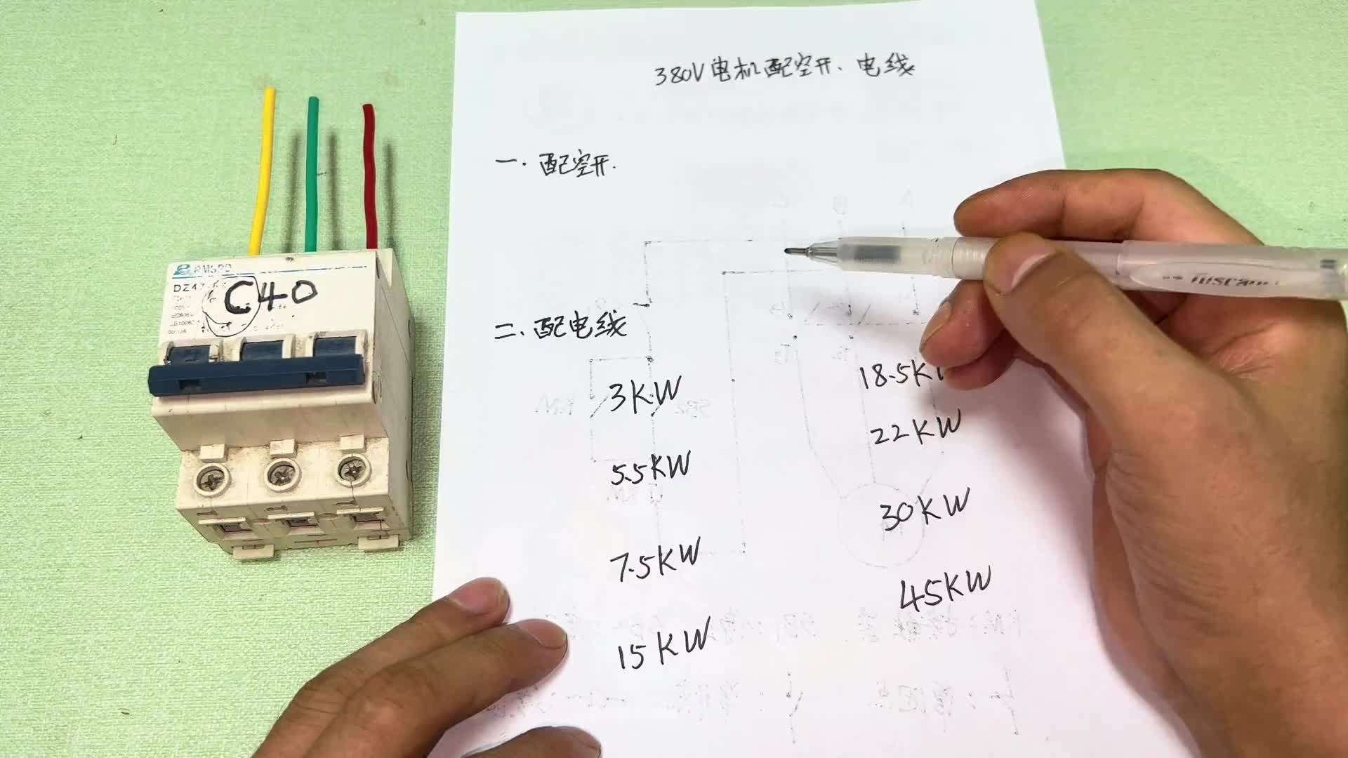 多大電機配多大電線，華哥現(xiàn)場分享，學(xué)會以后快速配置#電路原理 