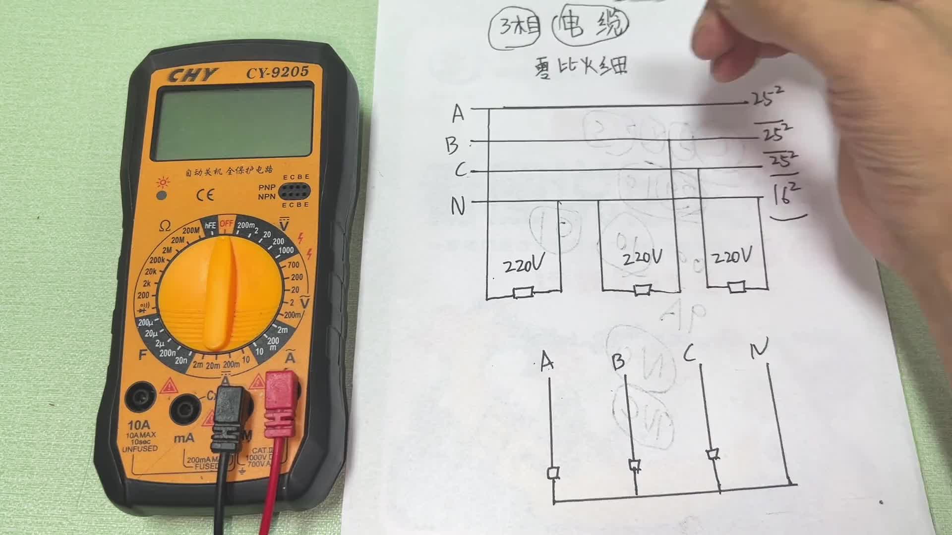 3相電纜為什么零線細(xì)？很多電工新手表示不理解，華哥現(xiàn)場(chǎng)揭秘#電路原理 