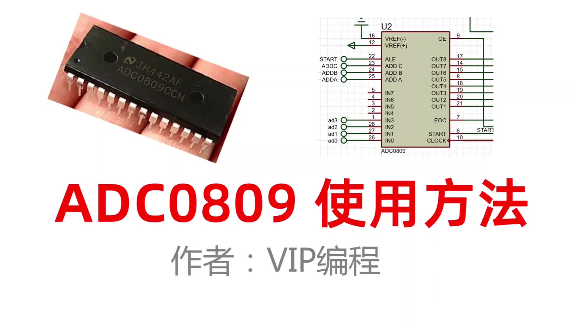03---ADC0809四路电压采集，在1602液晶上显示甲流与普通流感区别#硬声创作季 