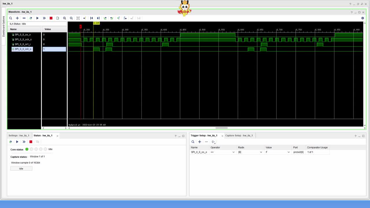 #硬声创作季 #FPGA FPGA-Zynq-23 使用在线逻辑分析仪ILA分析SPI波形-2
