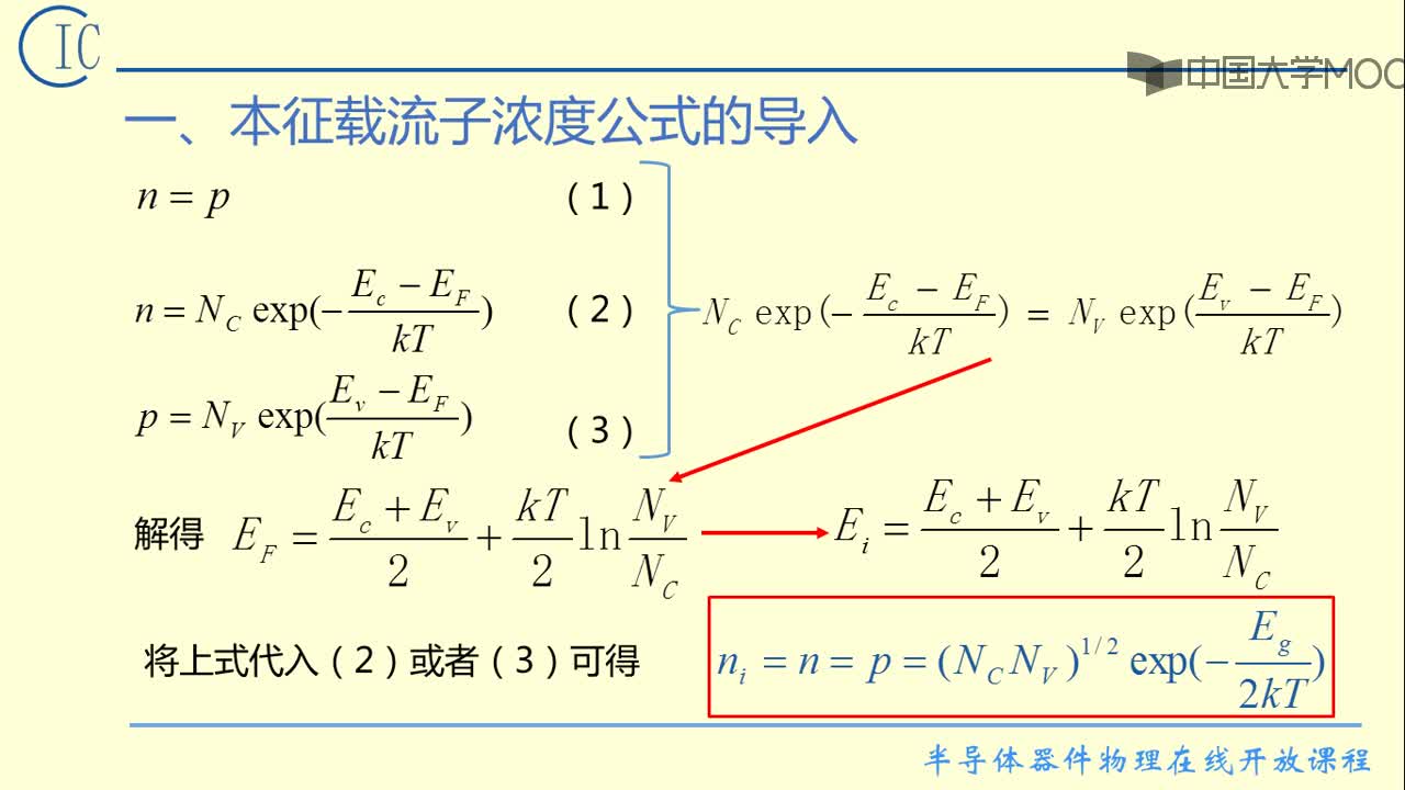 4）本征半导体的载流子浓度(2)#硬声创作季 