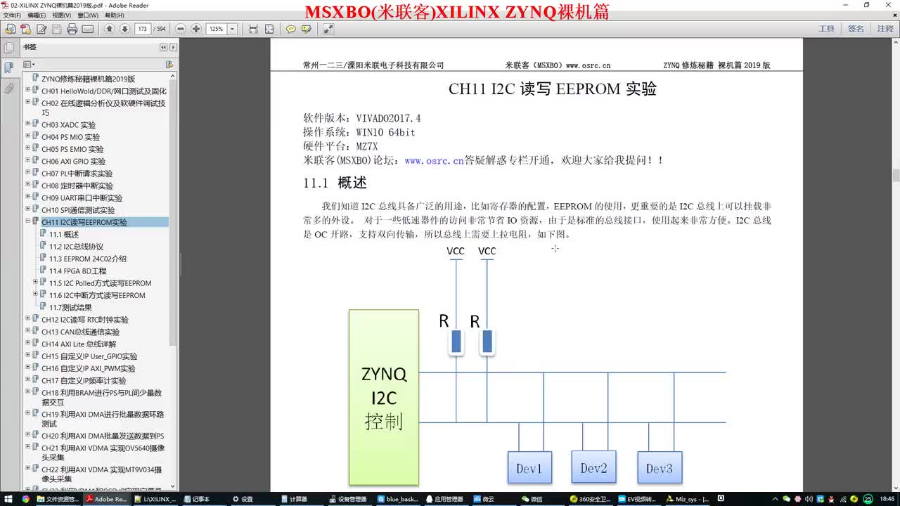 #硬聲創(chuàng)作季 #FPGA FPGA-ZYNQ入門(mén)-11 I2C讀寫(xiě)EEPROM實(shí)驗(yàn)-1