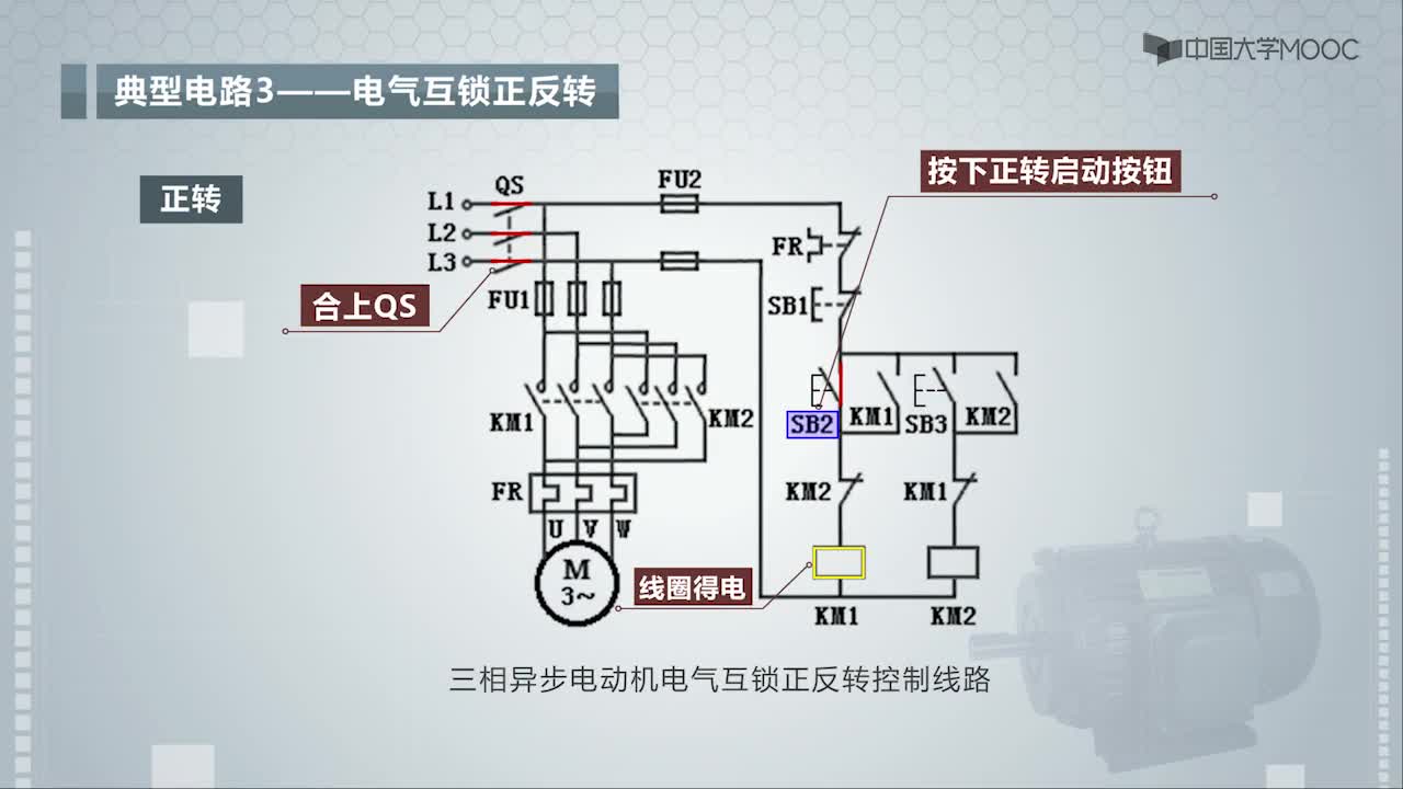 三相異步電動(dòng)機(jī)的正反轉(zhuǎn)原理與典型電路-視頻(2)#硬聲創(chuàng)作季 