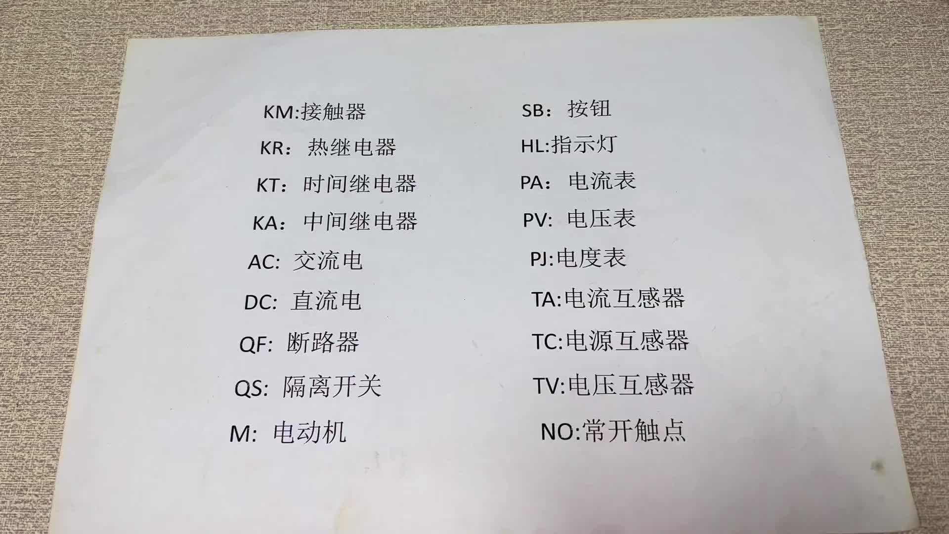 電路符號：AC、DC、KM代表什么意思？想入行干電工，建議收藏#電路原理 