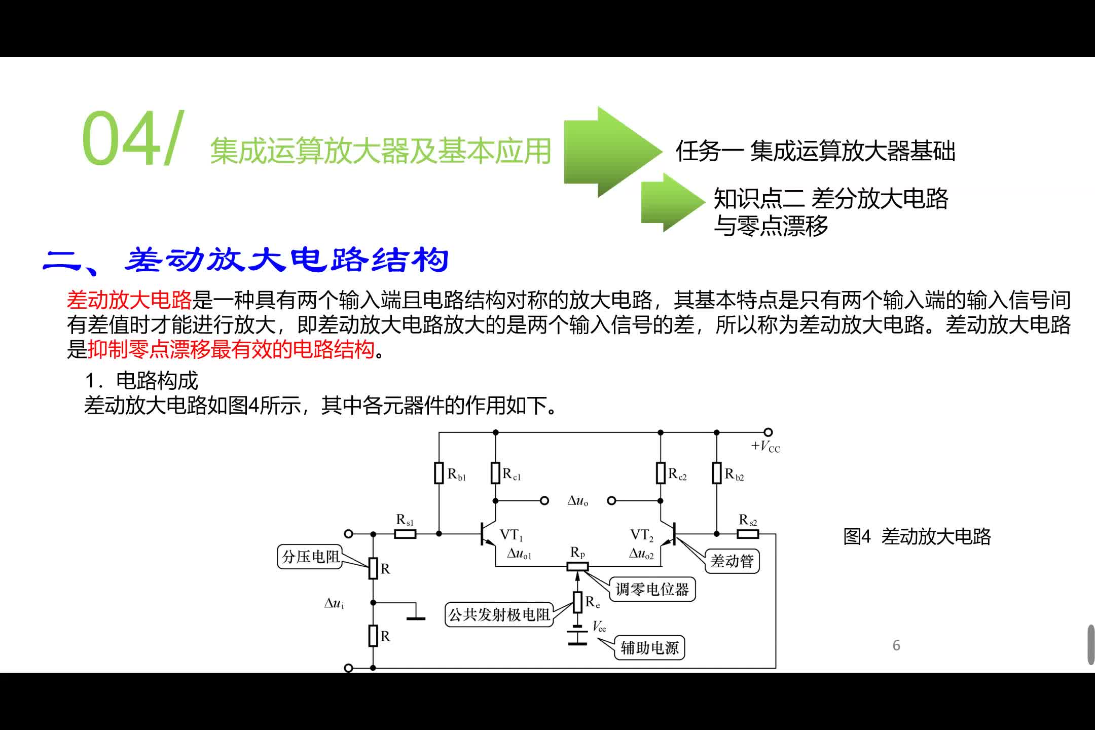 #硬声创作季 #无人机电子技术基础   课时101_37-差动放大电路结构