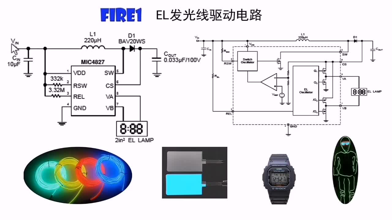 EL发光线如何工作，驱动电路有哪些功能，用电池可以发光吗？(2)#硬声创作季 