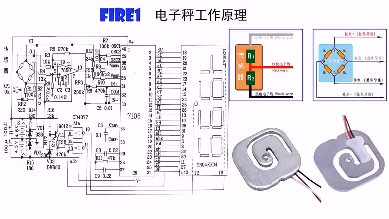電子秤是怎樣工作的，稱重傳感器原理是什么，半橋和全橋有何區(qū)別(1)#硬聲創(chuàng)作季 